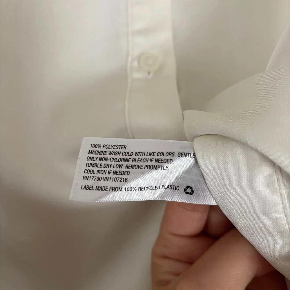 a new day Ivory Button-Up Blouse - Picture 3 of 4